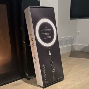 ErgoPixel Floor Standing Ring Light - White/Black